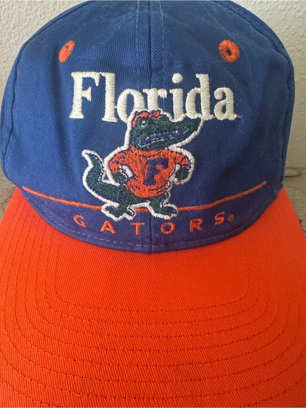 Twins Enterprise Vintage Florida Gators Snapback Hat NCAA Men's Orange Blue